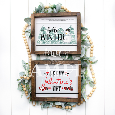 January Interchangeable Signs Printable Crafters Bundle