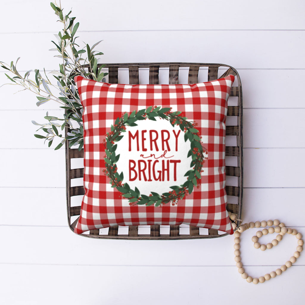 Merry & Bright Pillow Cover