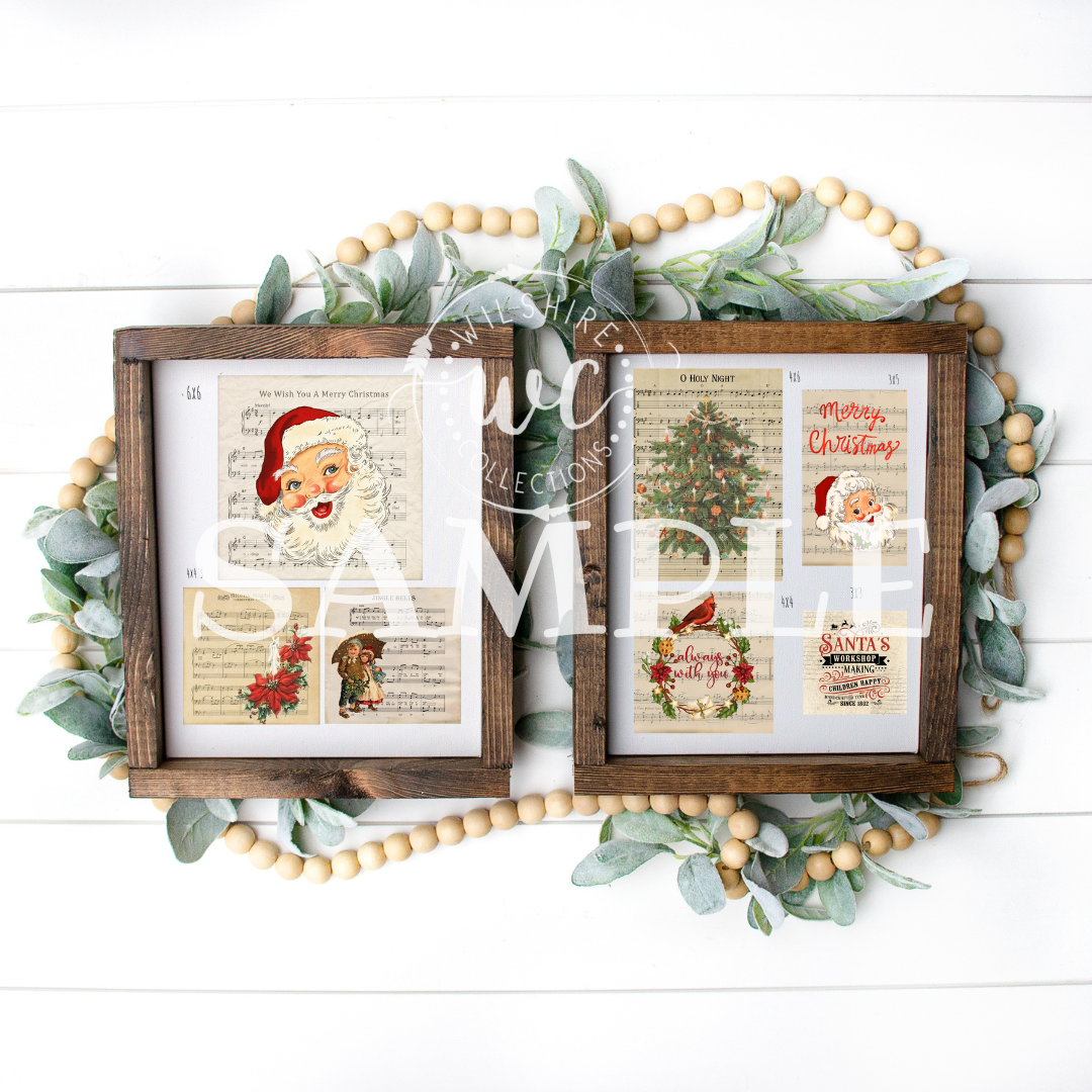 Old Fashioned Vintage Christmas Printable Crafters Bundle
