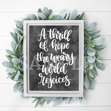 Thrill Of Hope Printable