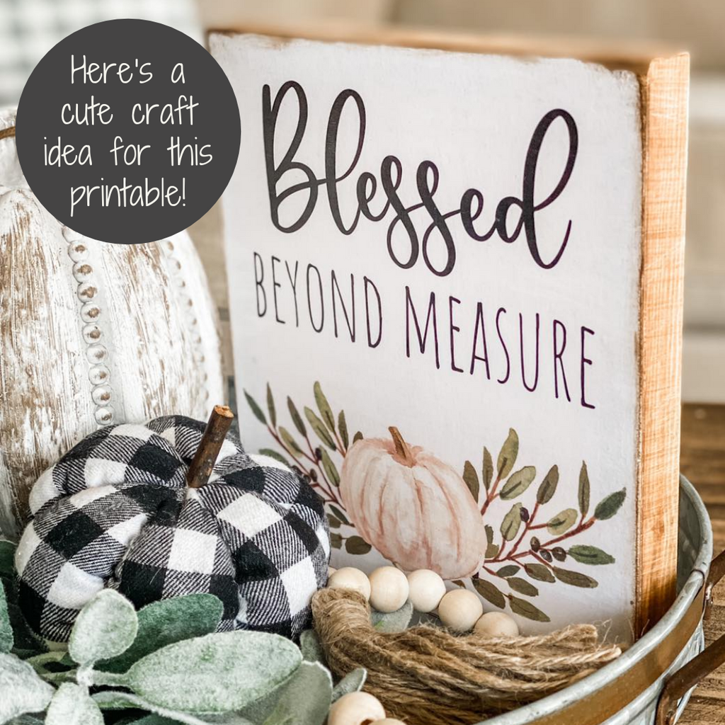 blessed printable craft