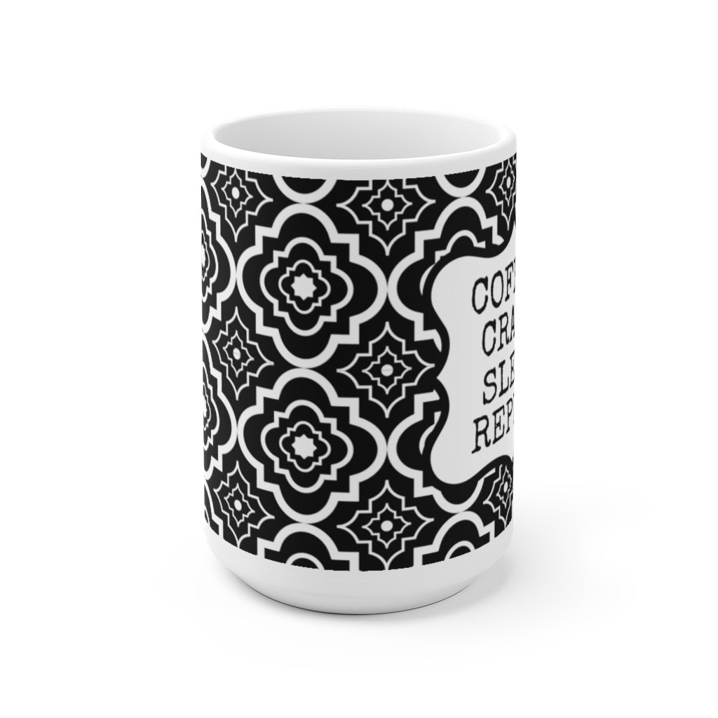 coffee craft sleep repeat mug