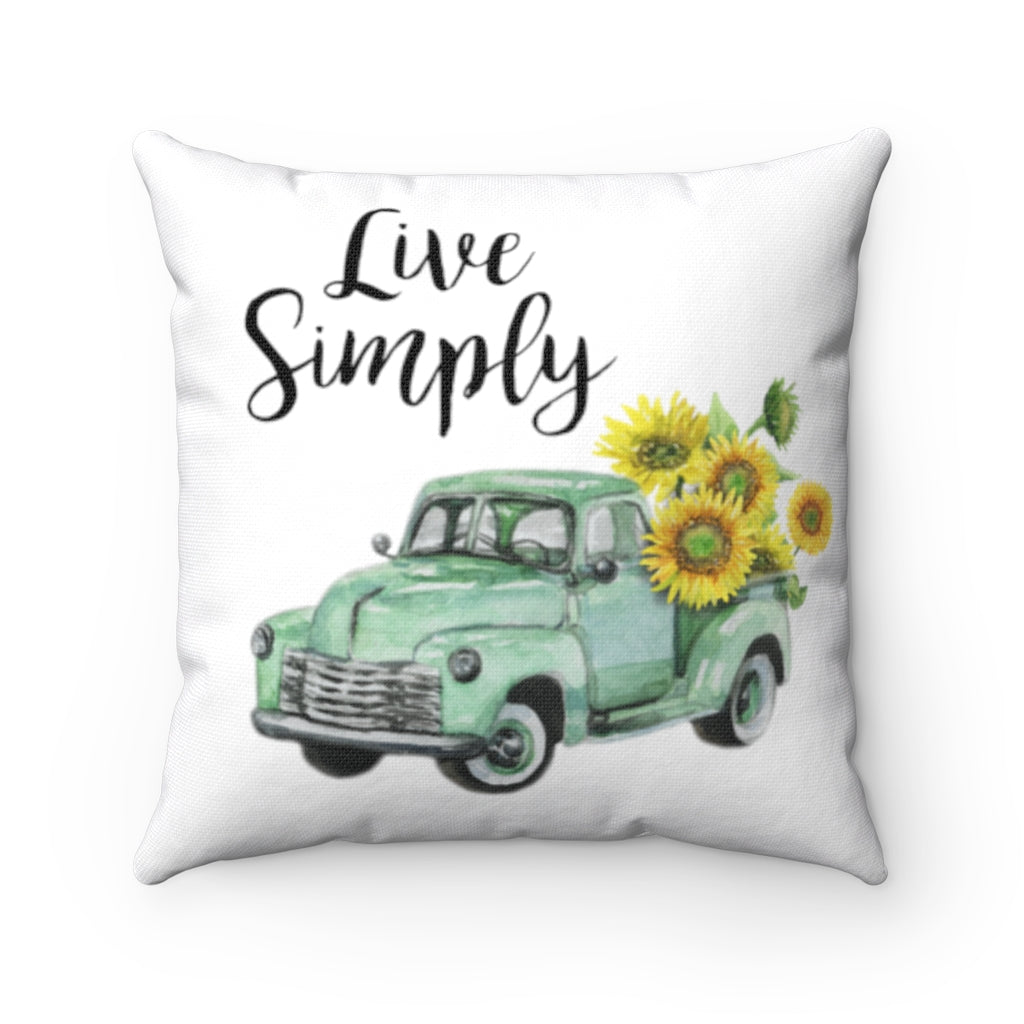 Live Simply Pillow Cover