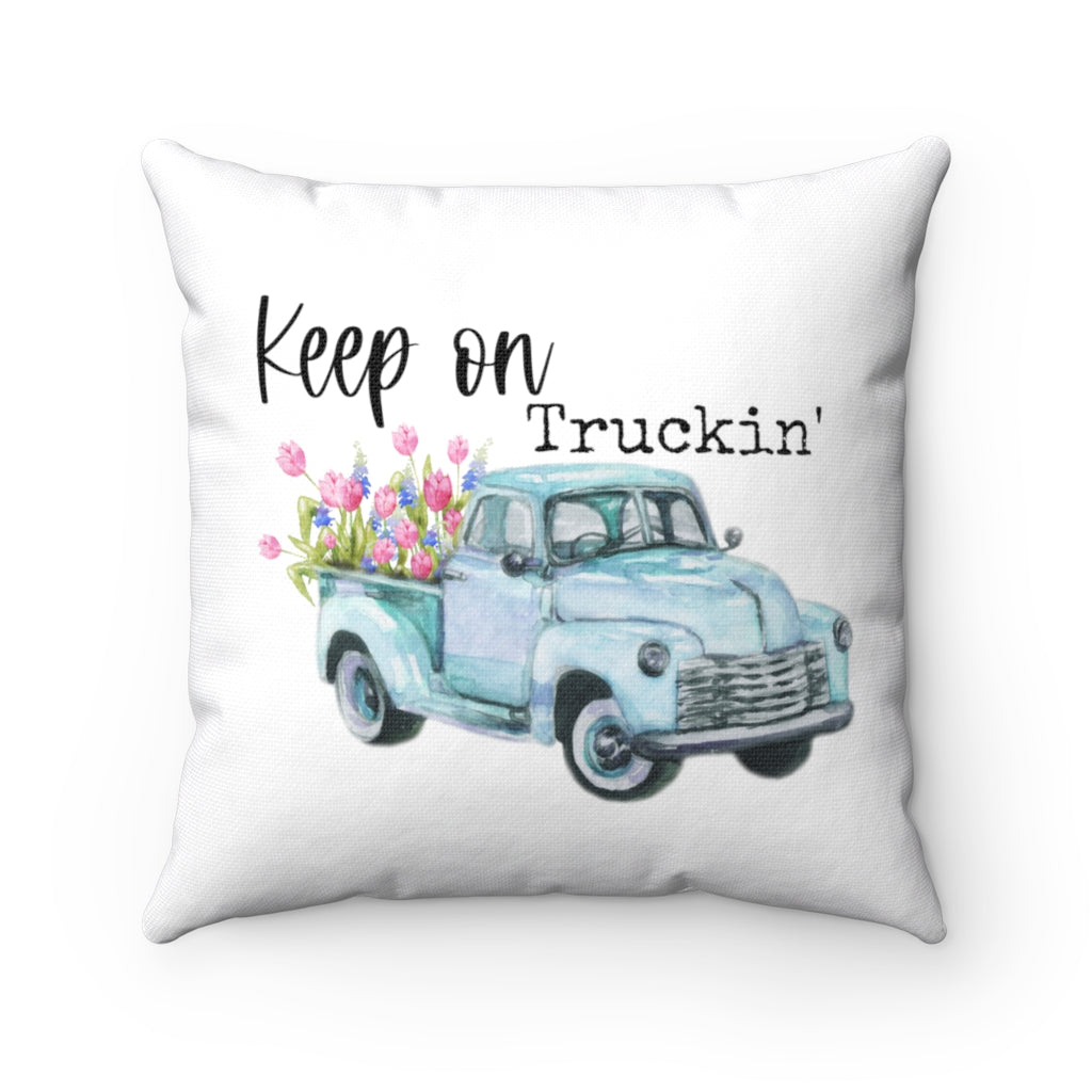 Keep On Truckin' Pillow Cover