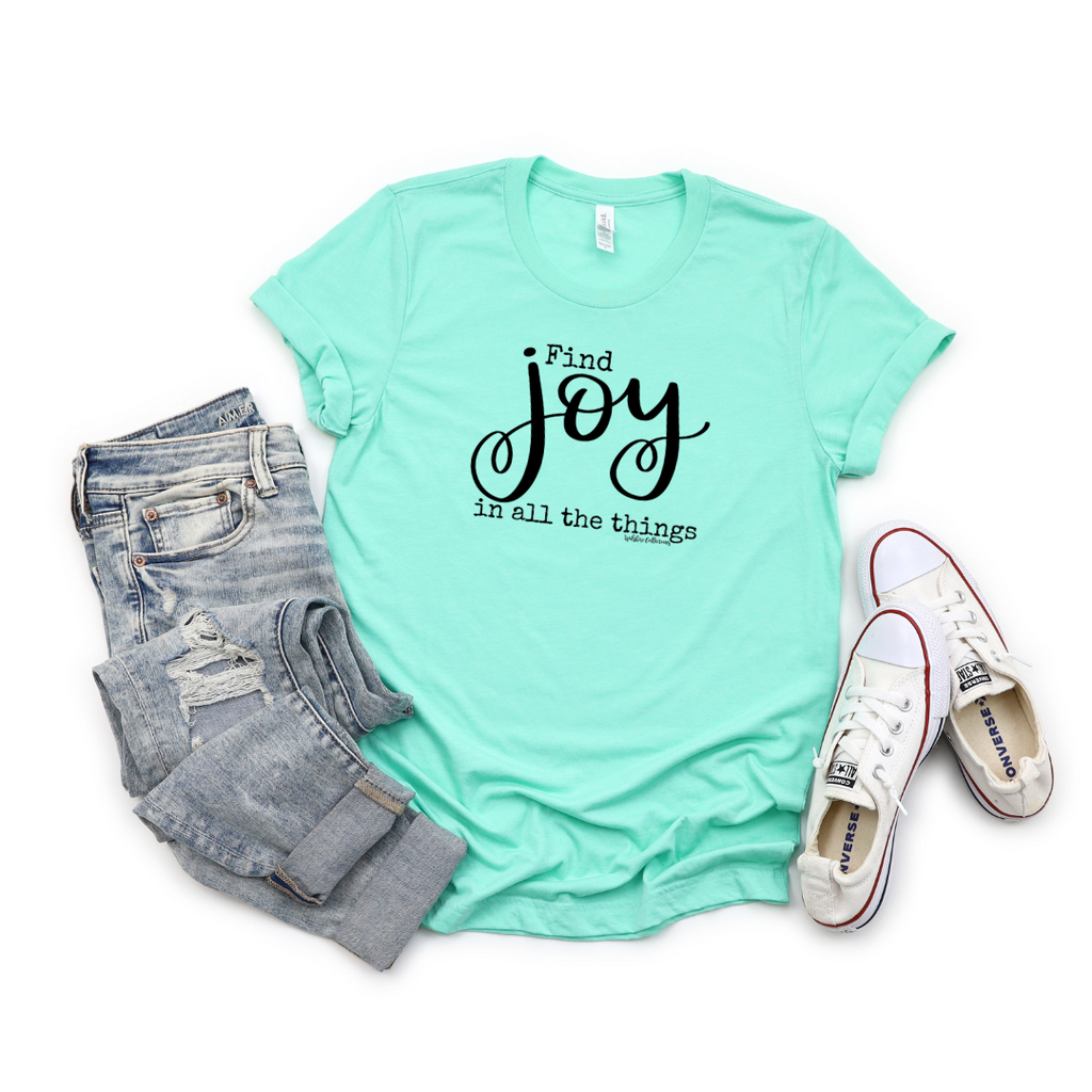 Find Joy In All The Things Tee turquoise