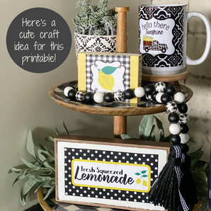 black lemon printable craft idea