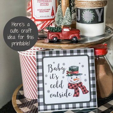 snowman printable craft idea